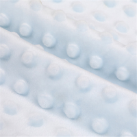 Minky polaire tissu pour bébé couverture recycler Polyester tissu en gros Super doux Minky Dot Minky peluche 100% Polyester tricoté