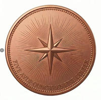 Pièce de monnaie en cuivre Couronné Roi des Morts Memento Mori 5 oz .999 Pur Haute Relief 3D Gothique Mort-vivant Royal Pièce de collection Cadeau