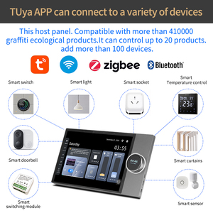 Hệ thống âm nhạc nền nhà thông minh Tuya 10 inch 8*30W Loa trần Bảng điều khiển trung tâm thông minh Bộ khuếch đại gắn tường - Product Image 4