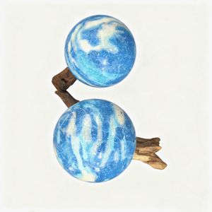 Pierres de guérison en gros, sphère et tour en cristal poli, pierre à veines bleues, pour décoration, cadeau - Product Image 5