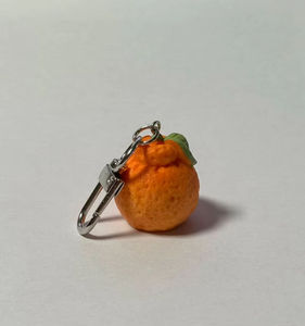 Porte-clés miniature personnalisé RCGIFT, écologique, peint à la main, DIY, fruits, légumes, bonbons, fast-food artificiel en résine, <span class=keywords><strong>orange</strong></span> - Product Image 6
