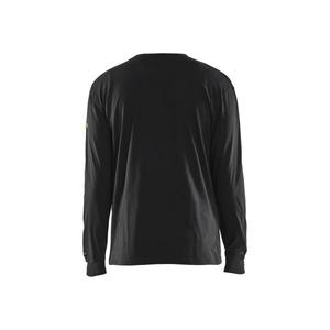 BLAKLADER - 348317379900S <b>Flame</b> resistant long-sleeve t-<b>shirt</b> Black - EAN 7330509726662 <b>FLAME</b> RESISTANT WORKWEAR - Product Image 2