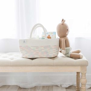 Cesta de Almacenamiento de Cuerda de Algodón Tejida a Mano en Oferta, Canasta de Almacenamiento para el Hogar, Producto de Tela al por Mayor - Product Image 3