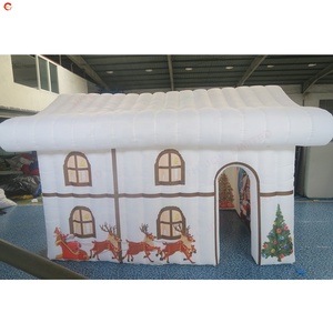 Casetta Gonfiabile Gigante di Natale 5x3m, Grotta di Babbo Natale in Tela Oxford, Design Portatile, Montaggio Manuale per Uso Esterno - Product Image 3