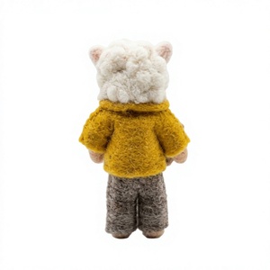 El Mejor Muñeco de Fieltro de Cordero del Himalaya, Decoración Navideña Hecha a Mano, Adorno Ecológico para Colgar en la Pared, Tamaño Personalizado, Tradicional - Product Image 4