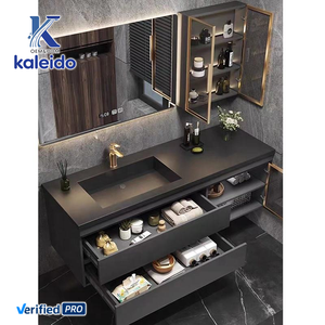 Juego de tocador moderno Kaleido 2025 OEM, el más vendido, incluye paneles de gabinete, espejo, lavabo, lavabos con espejos - Product Image 5