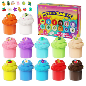 Kit de slime parfumé certifié ASTM F963, jouet anti-stress, kit de slime au beurre pour enfants, cadeau éducatif et d'anniversaire - Product Image 3