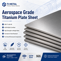 Plaque en titane de qualité aérospatiale GR5 Ti-6Al-4V certifiée ASTM B265 pour composants structurels d'avions
