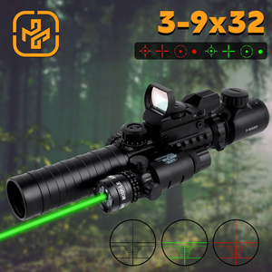 4-in-1 <strong>Scope</strong> 3-9x32 Combo Functional Rangefinder Tactical <strong>Scope</strong> Red Green Dot Reticles Sight Laser Sight - Product Image 3