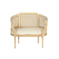Miniature maison de poupée Style victorien Vintage fauteuil canapé en bois Mini meubles échelle 1:12 maison de poupée canapé