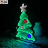 Arbre miroir LED Infinity moderne de 11 pouces avec alimentation par batterie 110V pour une utilisation en intérieur à la maison et au bureau