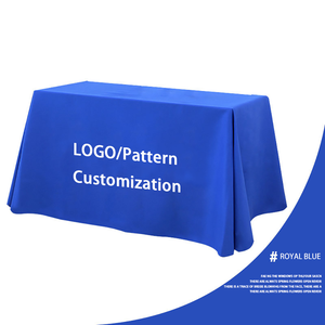 Custom Logo Printed Polyester <b>Table</b> Cloth OEM Wholesale, <b>Waterproof</b> Trade Show Booth <b>Table</b> <b>Cover</b> For Corporate Event Bulk Order - Product Image 5