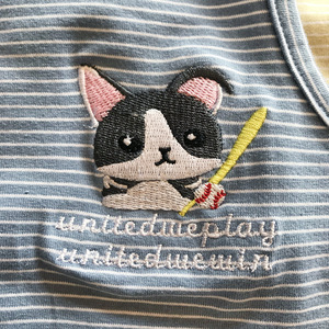 Seven&amp;<strong>heaven</strong> Classic Summer Striped Eco-friendly Short Sleeve Cotton Vest Small <strong>Dogs</strong> New Year's Teddy <strong>Dog</strong> Pet Clothing Hand Wash - Product Image 4