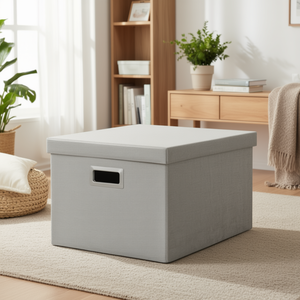 กล่องเก็บของพับได้ (51x38x30 ซม.) สีเทาอ่อน SNH 005 - Product Image 3