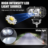 Luces LED de Trabajo a Prueba de Agua de 4 Pulgadas y 50w, Luces Antiniebla de Haz Amplio para Camiones Todoterreno, Motocicletas, SUV, ATV, UTV, Barcos, Tractores