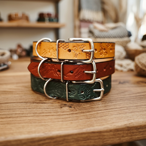 Superior Quality Handmade Genuine Leather <b>Dog</b> <b>Leash</b> Hand Tooled Design Eco-Friendly Fashion Medium Breed Size Rivet Decoration - Product Image 2