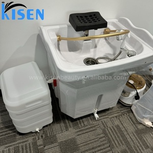 Kisen 2024 Nouvelle Arrivée Meuble de Salon de Coiffure de Haute Qualité, Économique et Très Vendu, Bac de Lavage de Cheveux avec Réservoirs - Product Image 3