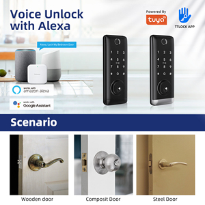 Liliwise Hot Selling Automatic Electronic Biometric Smart Door <b>Lock</b> Wifi Fingerprint Keyless Smart Deadbolt <b>Lock</b> for Office Home - Product Image 4