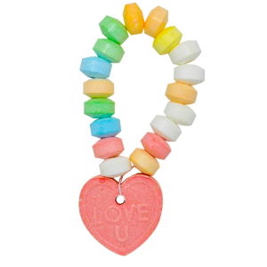 Pulsera de dulces con dijes de corazón para el Día de <span class=keywords><strong>San</strong></span> Valentín, anillos de dulces, joyas de dulces, dulces al por mayor a buen precio, pulseras de dulces - Product Image 4