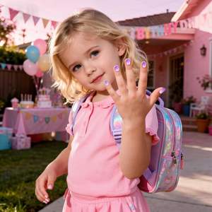 120 <span class=keywords><strong>Uñas</strong></span> <span class=keywords><strong>Postizas</strong></span> <span class=keywords><strong>de</strong></span> Plástico Autoadhesivas Cortas con Cobertura Completa, Diseño <span class=keywords><strong>de</strong></span> Arcoíris, Kits <span class=keywords><strong>de</strong></span> Arte <span class=keywords><strong>de</strong></span> <span class=keywords><strong>Uñas</strong></span> con Pestañas Adhesivas <span class=keywords><strong>para</strong></span> <span class=keywords><strong>Niñas</strong></span> - Product Image 3