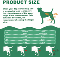 Support chauffant professionnel pour genou de chien avec massage vibrant, enveloppement pour pattes d'animaux, soin des articulations canines pour arthrite de la hanche et entorse des ligaments