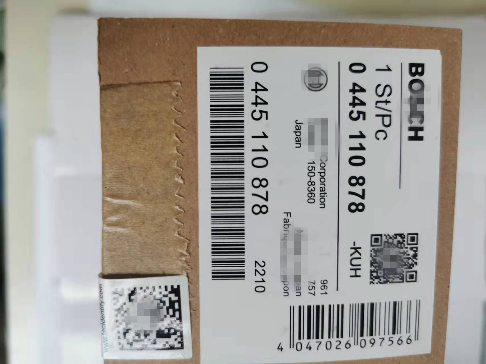 diesel injector 0445110878 16600-2DB4A 16600-2DB4B for Nissan ZD30 common rail injector 0445110878 16600-2DB4A 16600-2DB4B