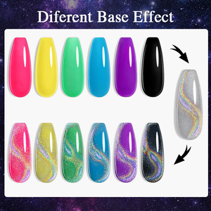 Zrkgel ชุดเจลทาเล็บแบบเจลสีรุ้งสำหรับทำเล็บแบบยูวีแม่เหล็กสำหรับร้านเสริมสวย - Product Image 5