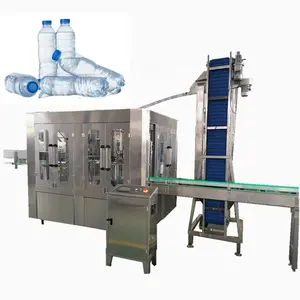 Automatic Bottled Pure Mineral Drinking Still Flavored Water Filling Packing Machine Complete Production Line Small Business