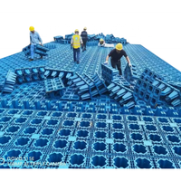 Caisse d'infiltration souterraine robuste en polypropylène, Caissons modulaires pour drainage, Réservoir d'infiltration des eaux pluviales modulaire