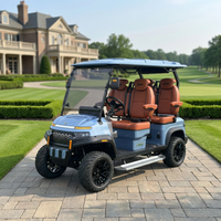 Voiturette de golf électrique WUXI BAOBO Mini à 4 roues, design ouvert sans porte, pour visites touristiques et utilisation agricole, certifiée CE/DOT, vitesse réglable