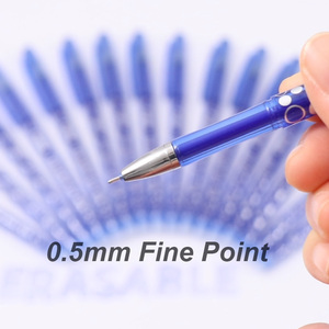 Stylos gel effaçables Foska, lot de 3 couleurs assorties, 0,5 mm, pour l'écriture, les agendas et les puzzles de <span class=keywords><strong>mots</strong></span> croisés, avec encre de haute qualité - Product Image 2