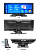 Écran portable sans fil CarPlay de 10,26 pouces, Android Auto, navigation GPS, AUX, FM, moniteur pour smartphone, caméra de recul