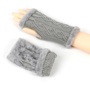 売れ筋のウォームニット手首ウォーマー、耐寒性と指なし手袋、偽袖、子供用手袋卸売。 - Product Image 3