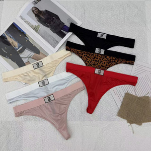 Slip da bagno sexy Yicheng in stile Victoria's Secret, a vita bassa, con schiena a T, in maglia elasticizzata, tinta unita, per <span class=keywords><strong>donna</strong></span>, <span class=keywords><strong>mini</strong></span> <span class=keywords><strong>perizoma</strong></span> - Product Image 5
