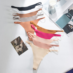 سراويل داخلية نسائية رقيقة بدون خياطة مقاس XXL-XXXL، ملابس داخلية مثيرة وقابلة للتنفس غير مرئية، سترينج أنيق للفتيات الشابات - Product Image 2