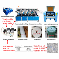 Machine de pose et de fixation de strass DSMC 60CM 4 couleurs en acier au carbone 2-3 feuilles/min Garantie 1 an pour tissus de vêtements de cérémonie