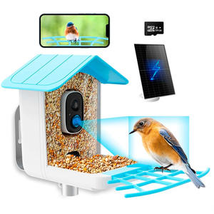 Akıllı kuş besleyici <span class=keywords><strong>a</strong></span>çık su geçirmez güneş enerjili düşük güç tüketimi ile kuş AI ABS malzeme Modern tasarım çevre dostu - Product Image 1