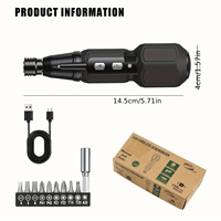 Tournevis électrique et manuel rechargeable 3,7 V, mini-outil sans fil avec lumière LED pour le bricolage domestique