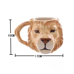 Taza <span class=keywords><strong>de</strong></span> café con forma <span class=keywords><strong>de</strong></span> León <span class=keywords><strong>de</strong></span> cerámica pintada a mano, regalo <span class=keywords><strong>de</strong></span> <span class=keywords><strong>cumpleaños</strong></span> creativo, tazas <span class=keywords><strong>de</strong></span> café <span class=keywords><strong>de</strong></span> animales 3D <span class=keywords><strong>de</strong></span> cerámica personalizadas - Product Image 2
