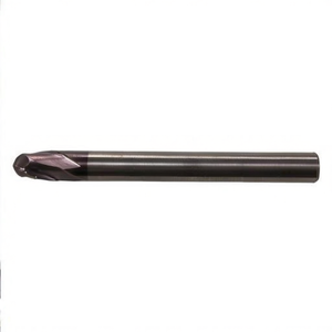 Fresa de carburo sólido Ttake Ta1433 con recubrimiento de TiAlN, punta esférica helicoidal de 30 grados, 2 filos, vástago extendido - Product Image 2