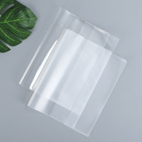 Couverture de livre vierge transparente imprimée personnalisée en plastique PVC givré pour ordinateur portable Protecteur de livre