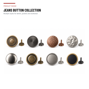 Boutons en jean personnalisés avec logo, attaches pour vestes, boutons pour vêtements de travail, boutons à pression personnalisés pour jeans - Product Image 2