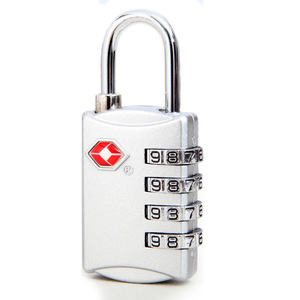 TSA Approved Combination Padlock Black Zinc Alloy 4mm Shackle Travel Lock Mechanical Lock For Luggage <b>Security</b> - Product Image 5