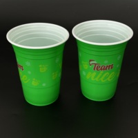 Gobelets en plastique PP jetables à paroi simple avec logo personnalisé - 12 oz/16 oz avec couvercles pour desserts et collations glacés
