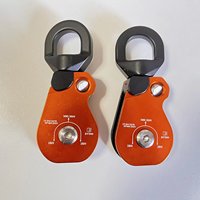 Poulies de sauvetage en aluminium à roue unique 7-13, antichute rétractable, escalade, alpinisme, assistance, travaux en hauteur