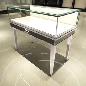 Có thể khóa đồ trang sức thủy tinh truy cập kim loại thép không gỉ Kính hiển thị trường hợp đồ trang sức cửa hàng đồ nội thất cho bán - Product Image 4