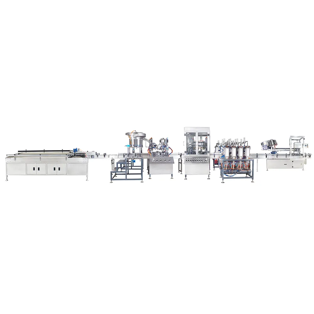 Linha De Produção De Enchimento De Alta Velocidade De Gás Cassete/Máquina De Enchimento De Aerossol