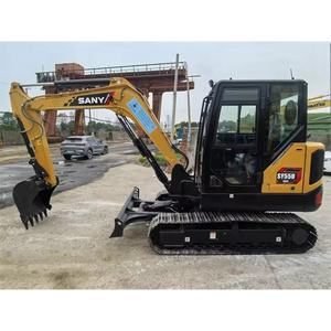 Hot Verkoop Gloednieuwe Sy55u Compacte Hydraulische Graafmachine 5 Ton 36kw Motor Brandstofzuinige Digger Lage Prijs In Voorraad - Product Image 1