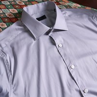 Kemeja Bisnis Kasual Musim Panas Pria ODM Bahan Polyester/Katun Bernapas, Pewarnaan Benang Anti-Pilling, Kualitas Tinggi Grosir