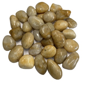 Ciottoli Naturali Lucidati Gialli per Pavimentazione, Giardinaggio, Sentieri, Vialetti e Decorazioni Esterne - Product Image 2